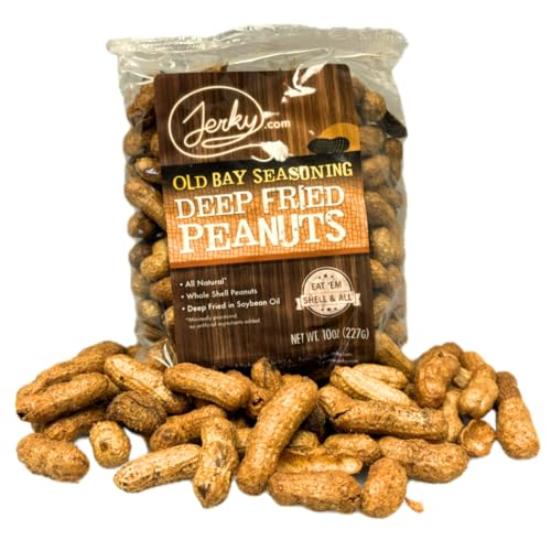 Jerky.com Deep Fried Spicy Hot Peanuts in Shell 3 Pack - Bold & Savory Peanuts - Roasted Spicy Peanuts in Shell for Human - USA Grown, Ultimate Spicy Gourmet Gift Peanuts (30oz Total)