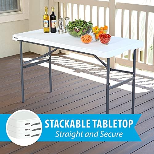 LIFETIME 280478 Commercial Nesting Folding Table, 4-Foot