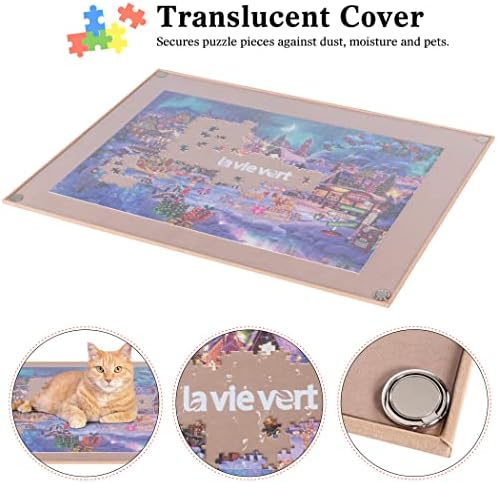 Lavievert 1000 Piece Puzzle Board, Lightweight & Portable Jigsaw Table