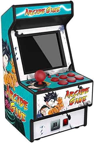 Mini Arcade Machine, Built in 156 Classic Retro Games, 2.8 Inch Screen | 156 Classic 16-Bit Video Games, Handheld Game Console, Rechargeable Battery, Support for TV Output, Birthday Present for kids