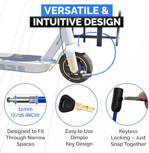 DocksLocks Security Cable Lock (5' to 25’ Lengths) with Keys