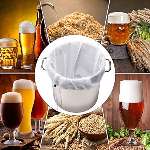 Brew Bags Reusable 3 Pack, Extra Large 26"x22" Fine Mesh Strainer Bag for Home Brewing Hops Grains Wine Beer Making Drawstring Straining Brew in a Bag