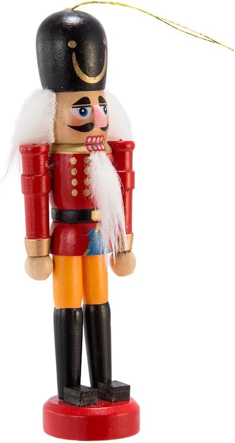 Kurt Adler Wooden Nutcracker Ornament Set, 5-inch Height, Multicolor, Wood