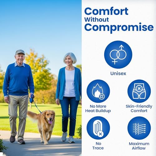 Incontinence Leak-Protection, Washable Pull-On Diaper Cover Pant, Advanced-Cool-Lightweight-Durable- Kleinert's (Beige, XX-Large)