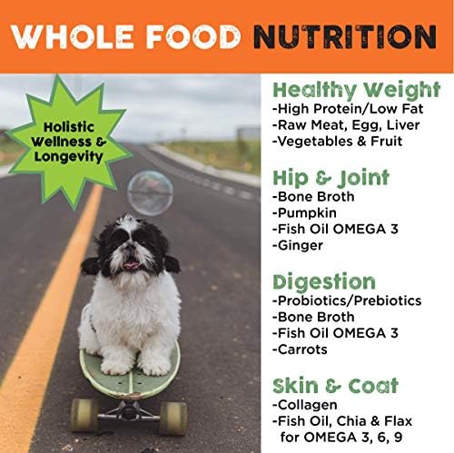 Nature's Diet Simply Raw Freeze-Dried Whole Food Meal - Makes 18 Lbs Fresh Food with Muscle, Organ, Bone Broth, Whole Egg, Superfoods