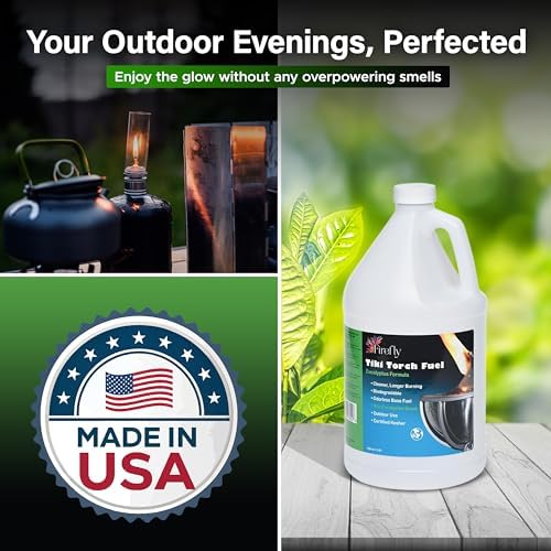 Firefly Eucalyptus Formula - Tiki Torch Fuel - Clean Burn, 1 Gallon