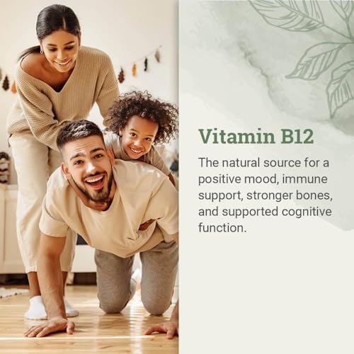 Earth Harmony Naturals Organic Vegan Vitamin B12 Sublingual Liquid Supplement - 2500mcg Methylcobalamin Drops for Natural Energy, Metabolism Health and Immune System Support - 1 Fl Oz