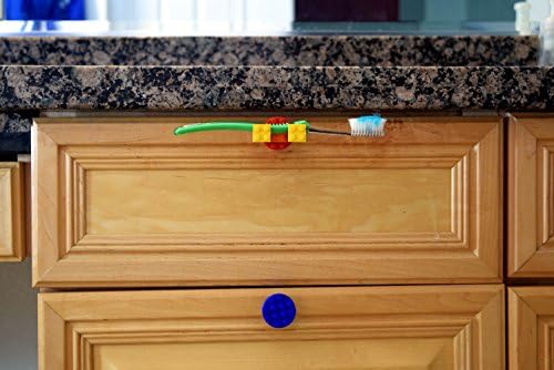 Set of 5 Build-On Brick Knobs (Glow-in-The-Dark)
