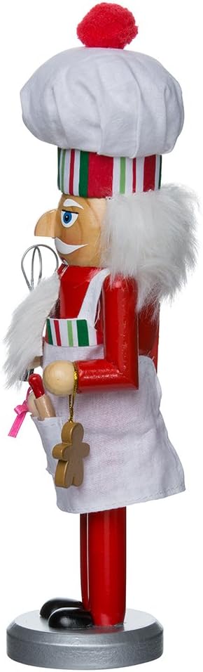 Kurt Adler C5844 10" Wooden Chef Nutcracker