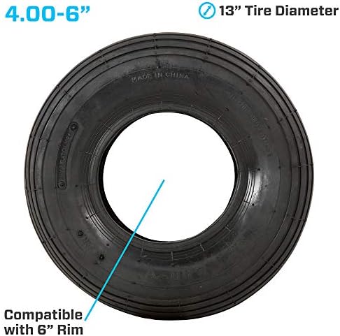 Marathon 4.00-6" Replacement Pneumatic Wheel Tire and Tube
