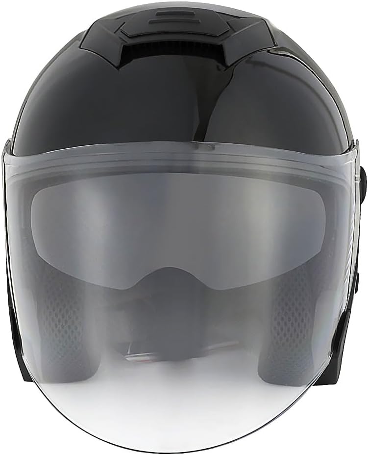 1Storm Motorcycle Open Face Helmet Scooter Classical Knight Bike Dual Lens/Sun Visor: HJK526