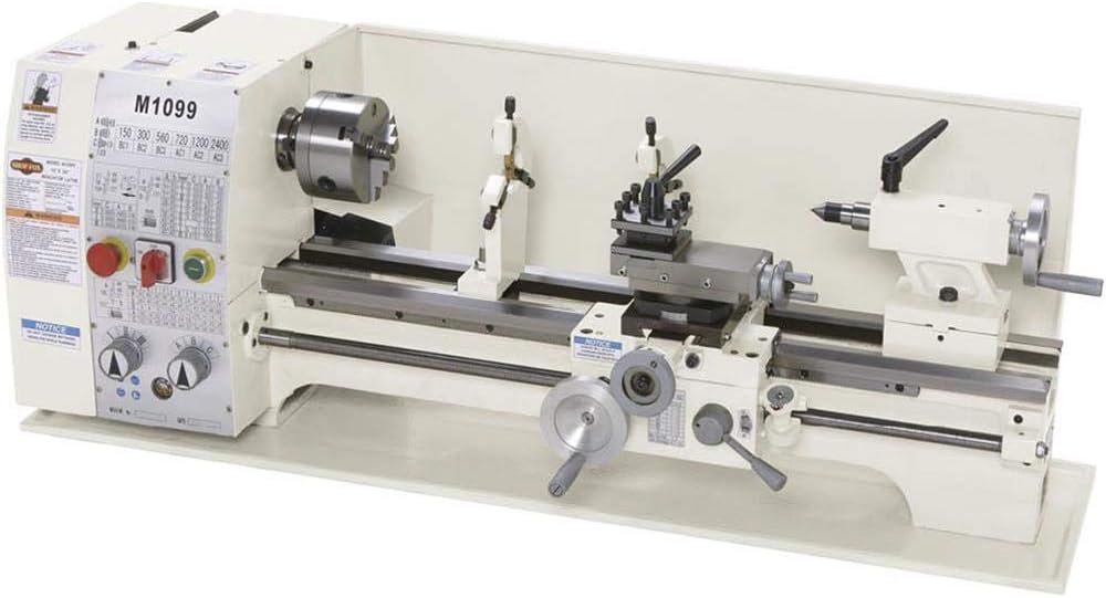 Shop Fox M1099 10 by 26" Bench athe, Metal, Large