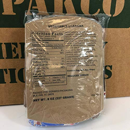 Sopakco MRE Meals Ready-to-Eat 14ct Case 10/20 Inspect Lot 7280 Reduced Sodium