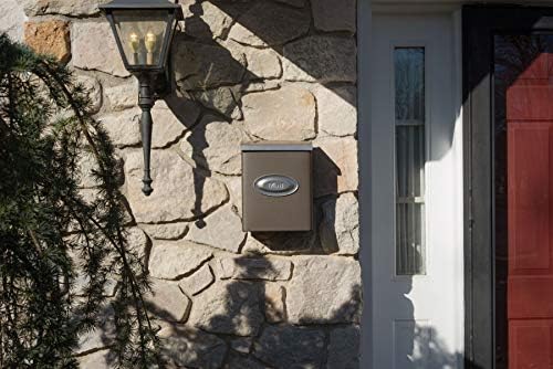 Gibraltar Mailboxes Designer Locking Medium Capacity Galvanized Steel Venetian Bronze, Wall-Mount Mailbox, DMVKGV04