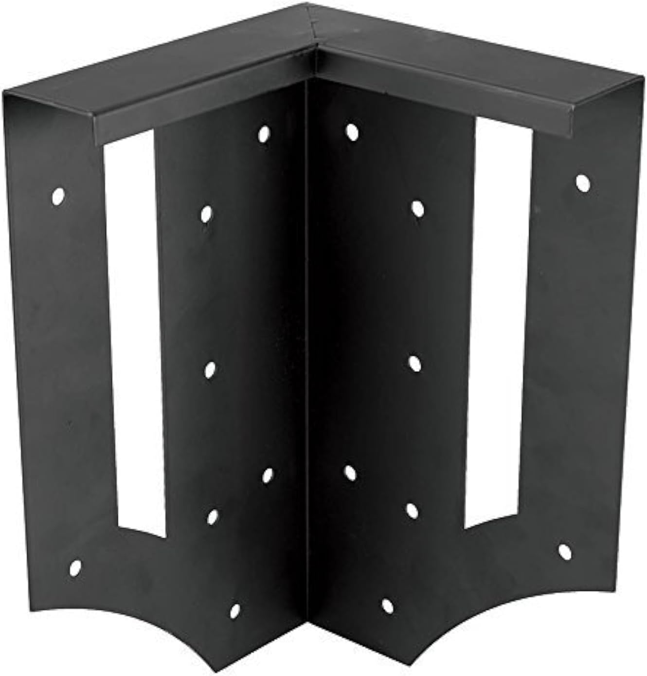 Plow & Hearth DIY Raised Garden Bed Corner Brackets - 6" L x 6" W x 10½"H | Solid Steel | Black Powder-Coated | Corrosion-Resistant | Easy Assembly