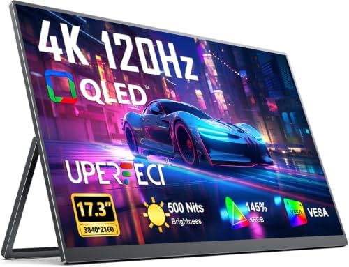 UPERFECT 18.5" 120Hz Portable Monitor, 125% sRGB Large Gaming Monitor