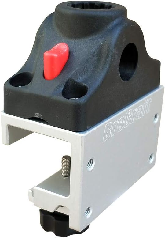 Brocraft Power Lock Rod Holder for Alumacraft Boats/AlumaTrac mounting System Fish Rod Holder