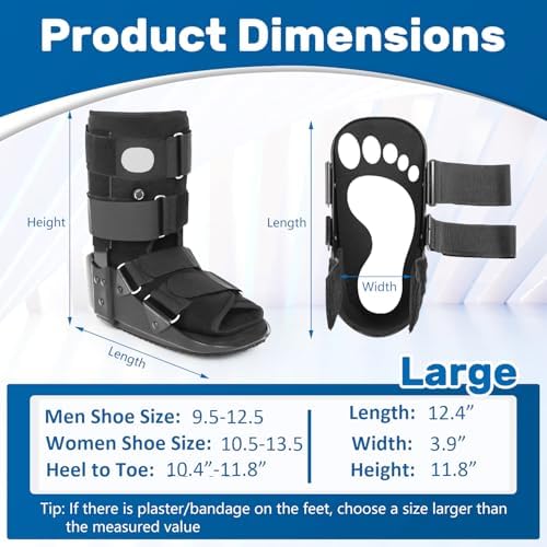 kefit Walking Boot Fracture Boot for Broken Foot, Sprained Ankle-Medium