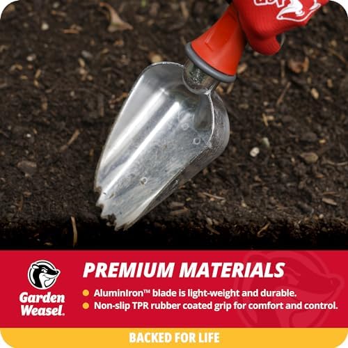 Garden Weasel Multi-Use Transplanter Trowel for Digging Planting Weeding