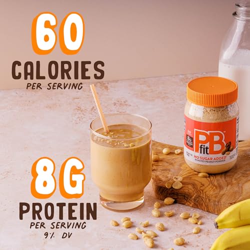 PBfit No Sugar Added Peanut Butter Powder 13 Oz, 8g Protein