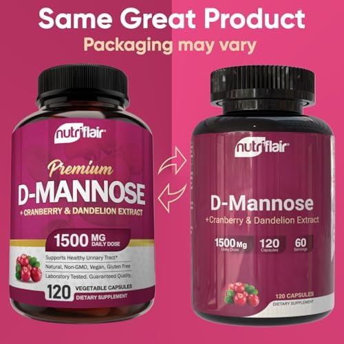 NutriFlair D-Mannose 120 Capsules