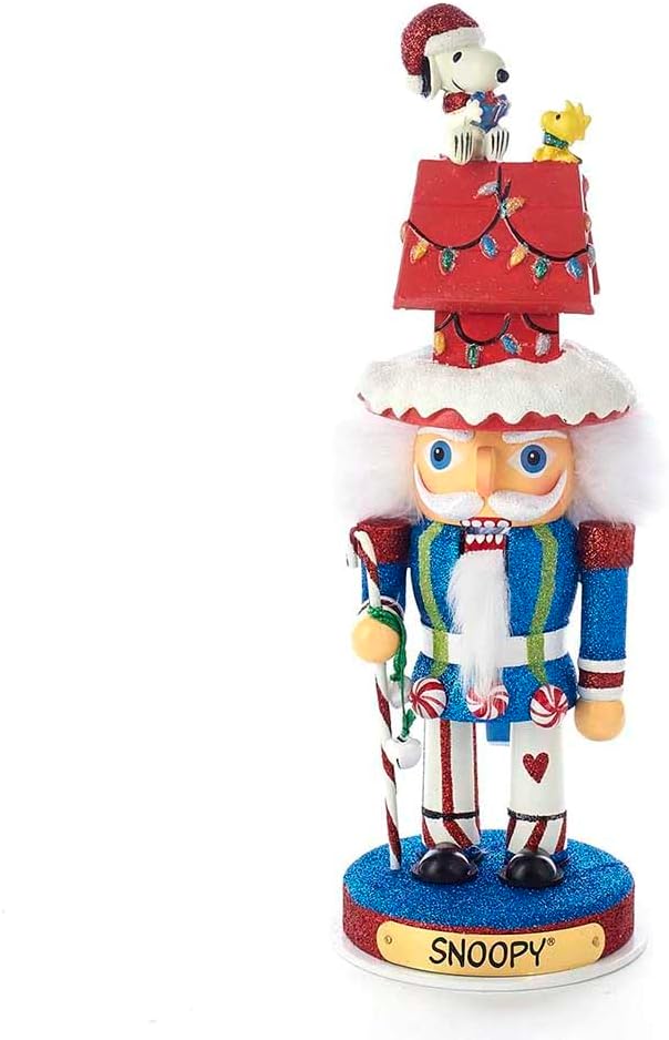 Kurt Adler Peanuts Snoopy Dog House Hollywood Nutcracker