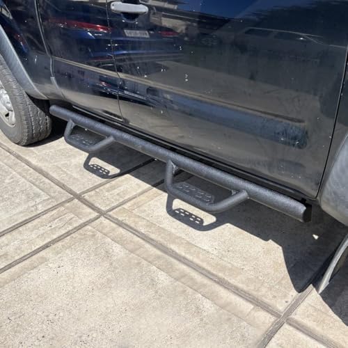 Side Steps Step Bars Compatible with 2007-2018 Chevy Silverado & GMC Sierra 1500 2500HD 3500HD (Include 2019 1500 LD) / 2019 2500HD 3500HD.Running