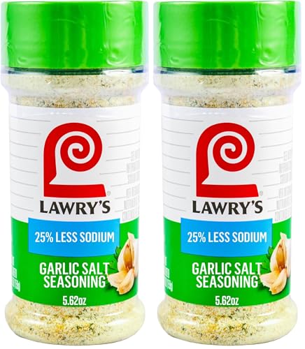 Lawry's 25% Less Sodium Garlic Salt With Parsley, 5.62 oz