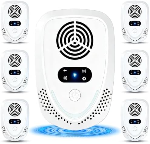 2026 Upgraded Ultrasonic Pest & Insect Repeller Indoor Ultrasonic Repellent | for Mice, Roach, Ant, Rodent, Mouse, Mosquito, Spider, Bugs