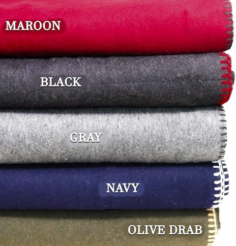 M MCGUIRE GEAR Heavy Duty Wool Blanket, Survival, Emergency, and First Aid Use – Mil-Spec, Fire Retardant