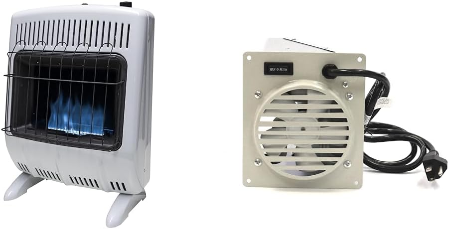 Mr. Heater 20,000 BTU Vent Free Blue Flame Natural Gas Heater | Heats up to 700 square-feet, Blue flame burner for even convection heat