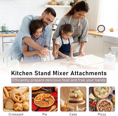 7&8 Quart Kitchen Stand Stainless Steel Mixer Attachments for Kitchen-Aid