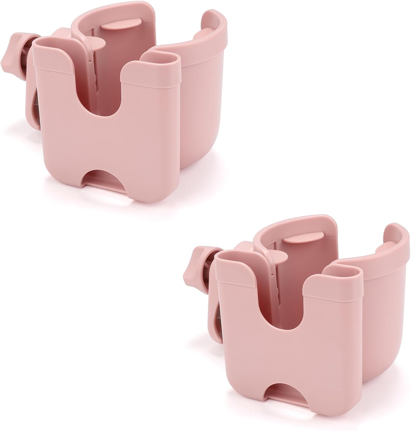 Accmor Stroller Cup Holder with Phone Holder, Bike Cup Holder, Universal Cup Holder for Uppababy Nuna Strollers, 2-in-1 Drinks Holder for Walker