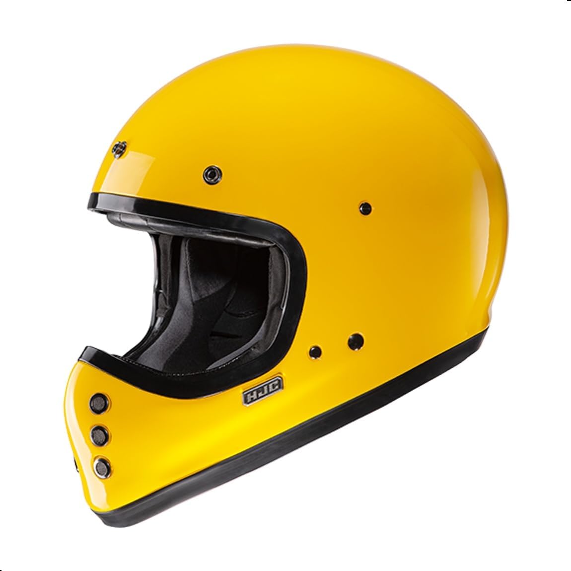 HJC V60 Solid Off-Road Motorcycle Helmet with IS-10 Internal Visor, DOT Approved (Semi Flat Black, X-Small)
