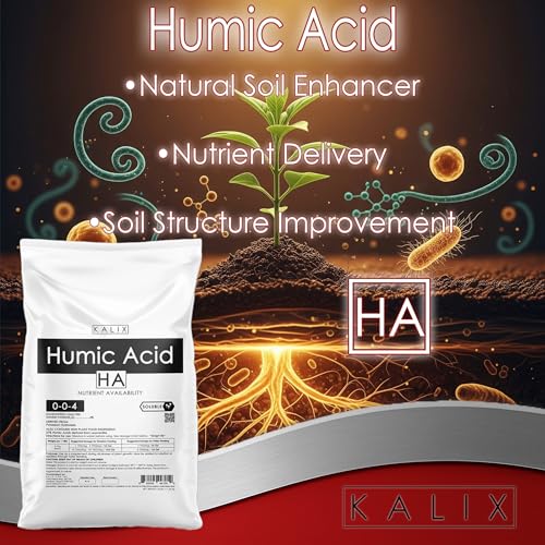 KALIX Humic Acid Fertilizer | Water-Soluble Organic Soil Conditioner for Root Growth & Nutrient Uptake | Improves Soil Structure & Plant Health