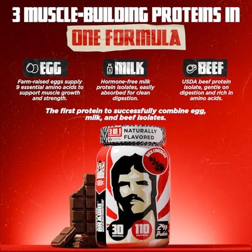 Old School Labs Protein Powder Isolate from Egg, Milk & Beef, 2.1 lbs | For Building Muscle, Endurance & Post-Workout Recovery for Men & Women