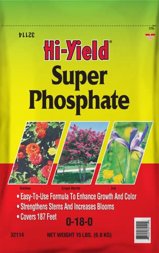 Hi-Yield (32115) Super Phosphate 0-18-0, 4 lbs | Superphosphate 0-18-0 granular - High-phosphorus root builder for transplants & new plantings - Serious gardeners