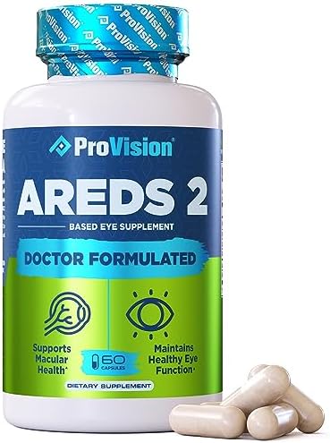 Provision AREDS 2 Eye Vitamins - Lutein and Zeaxanthin Complex, 60 Capsules | Doctor Formulated Vision Supplements for Adults with Vitamin C, E, Zinc