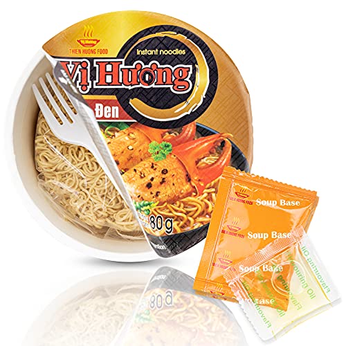 Vi Huong Instant Pho Noodles - 12-Pack, 2.47 Ounce Bowls, Chicken And Beef Variety - Authentic Pho Soup Recipe, Ready In 4 Minutes - Non GMO