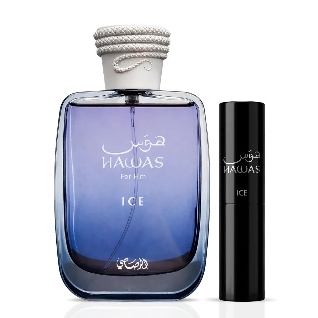 Rasasi Hawas For Men Eau De Parfum Spray 100ML (3.4 Oz) - Long Lasting Arabian Perfume, Premium Perfume Men, Ideal for Special Occasions & Daily Elegance, A Bold and Captivating Fragrance
