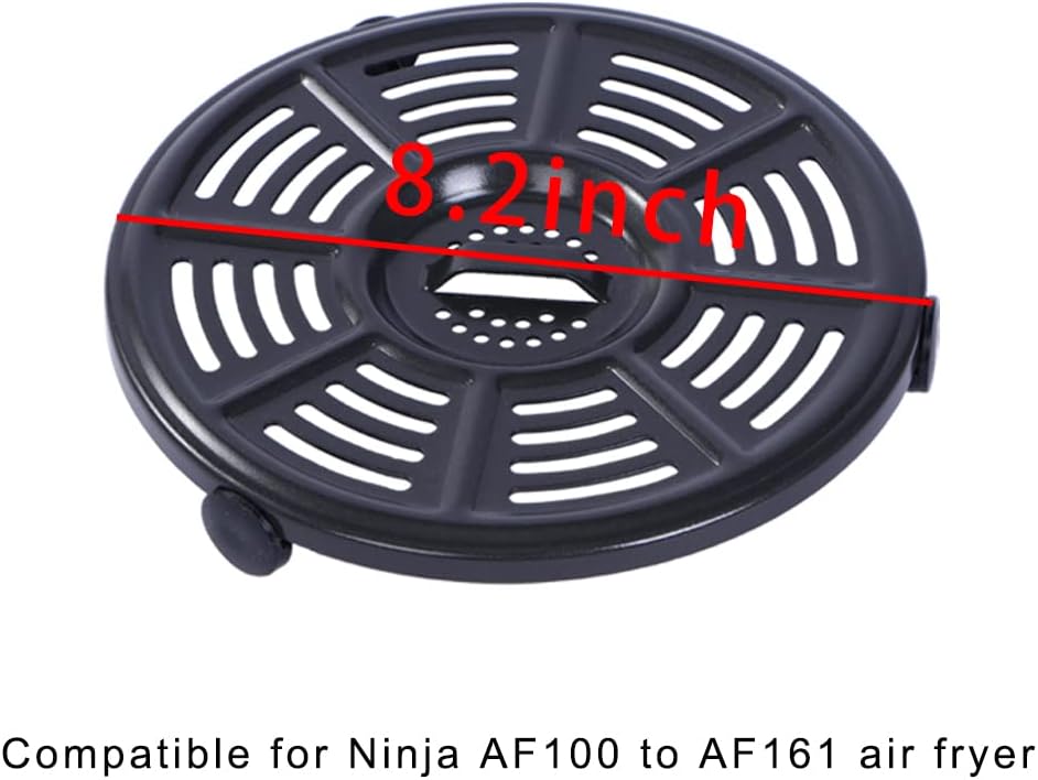 Air Fryer Replacement Crisper Plate For Ninja AF100 to AF150, Grill Pan for Ninja FD401 Foodi OP300 to OP500 Crisper Plate, Air fryer Accessories