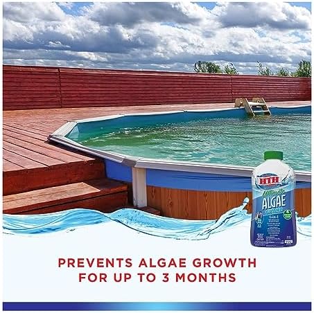 HTH 67033 Ultimate Algae Guard Swimming Pool Algaecide Cleanser, 1 qt