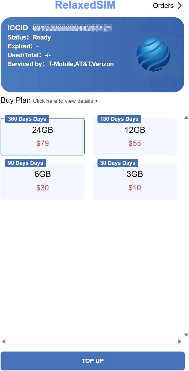 Data Only Sim Card No Activation, Prepaid Data Plan 24GB 360-Day USA Triple Network (AT&T/T-Mobile/Verizon) 4G Unlocked for Hunting & Trail Cameras,Portable Hotspot,IoT & Security Cameras – RelaxedSIM