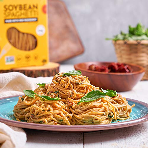 The Only Bean - Soy, Black Bean, and Edamame Spaghetti & Fettuccine - Gluten Free Pasta, Keto Low Carb Pasta Noodles, Protein Pasta