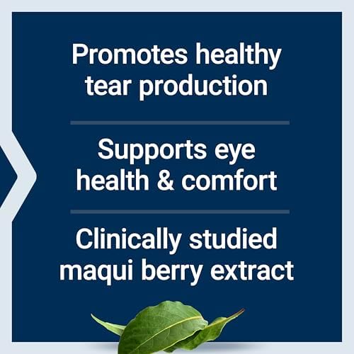 Life Extension Tear Support with MaquiBright®, 60 mg, maqui berry extract for dry eyes, supports eye health, encourages tear production, gluten-free