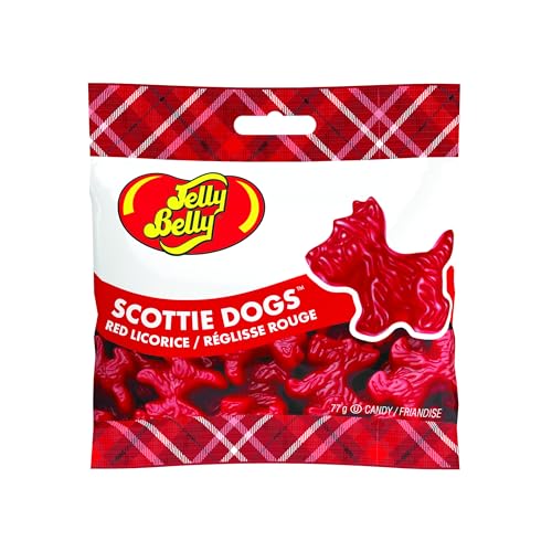 JellyBelly Red Licorice Scottie Dogs, 2.75 Ounces, Pack of 3