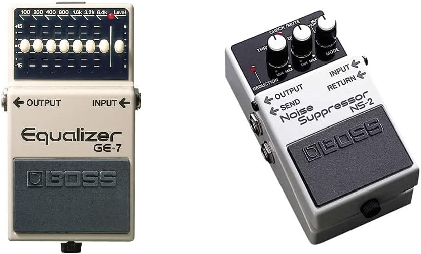 BOSS GE-7 Equalizer | Compact Graphic Equalizer Pedal | Tailored for Guitarists | 7 Bands of EQ Sliders | Guitar-Optimized Frequencies | ±15dB