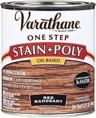 Varathane 243863 Oil-Based One Step Stain + Poly Spray, 12 oz, Golden Pecan