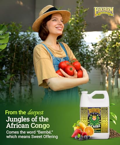 FoxFarm Bush Doctor Bembé Sweet & Dandy Liquid Plant Fertilizer - Complex Nutrient Blend - 0-1-3 PK Fertilizer for In-Ground & Hydroponic Gardens - 1 Quart