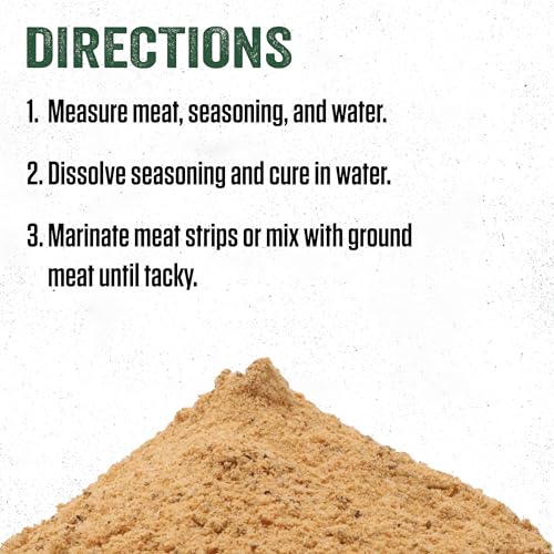 LEM Products Backwoods Reduced Sodium Original Jerky Seasoning, 18.3 oz | Pre-Measured Seasoning and Cure for Wild Game and Domestic Meat